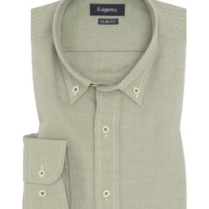 Camisa sport microestructura verde
