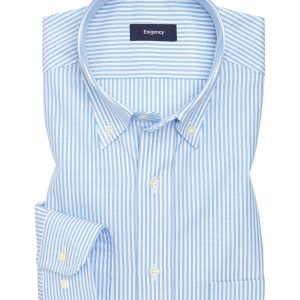 Camisa sport Oxford rayas azul