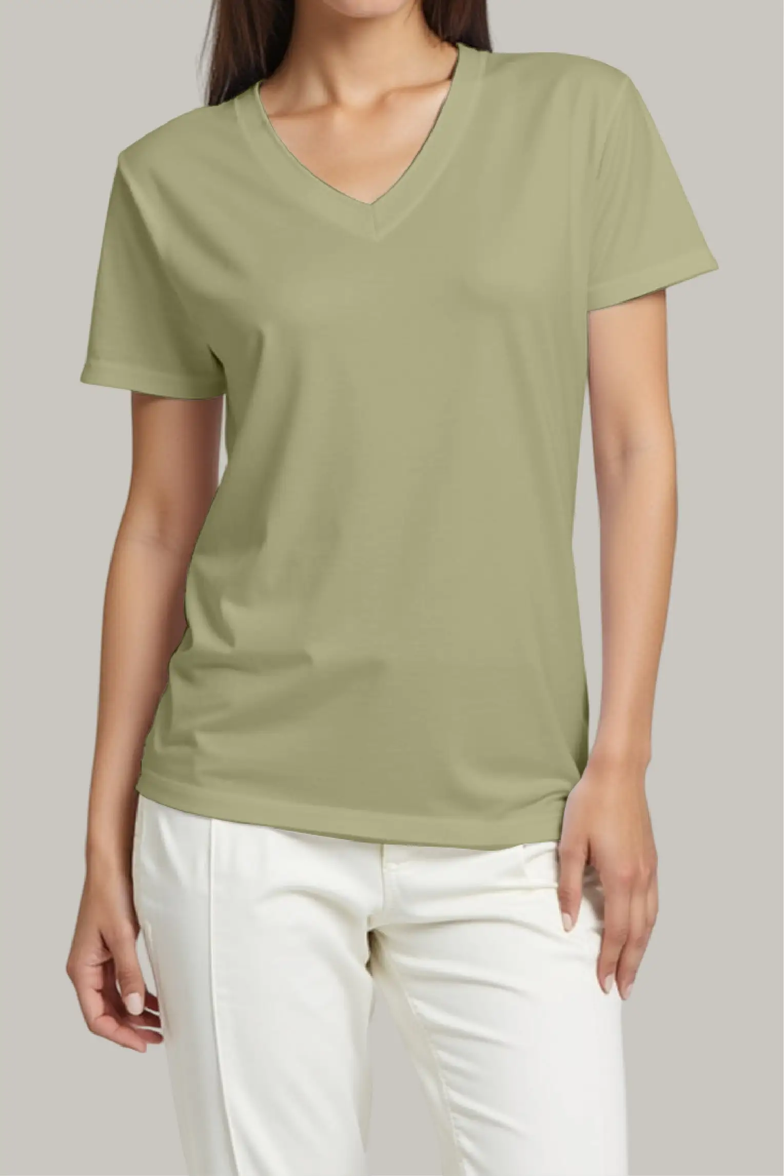 Franela Regular Mujer Cuello V - Imagen 6
