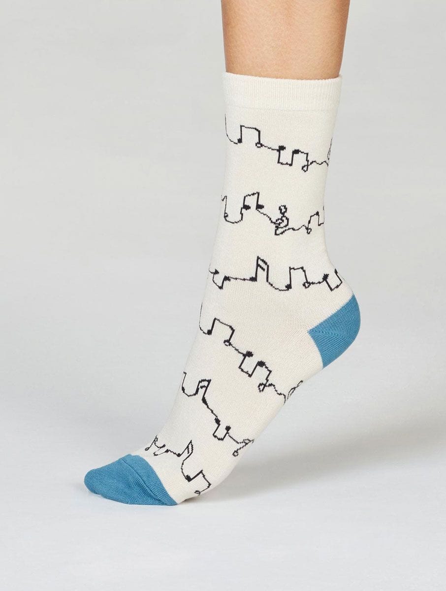 Calcetines mujer ecológicos de música. Pack de 2 - Imagen 4