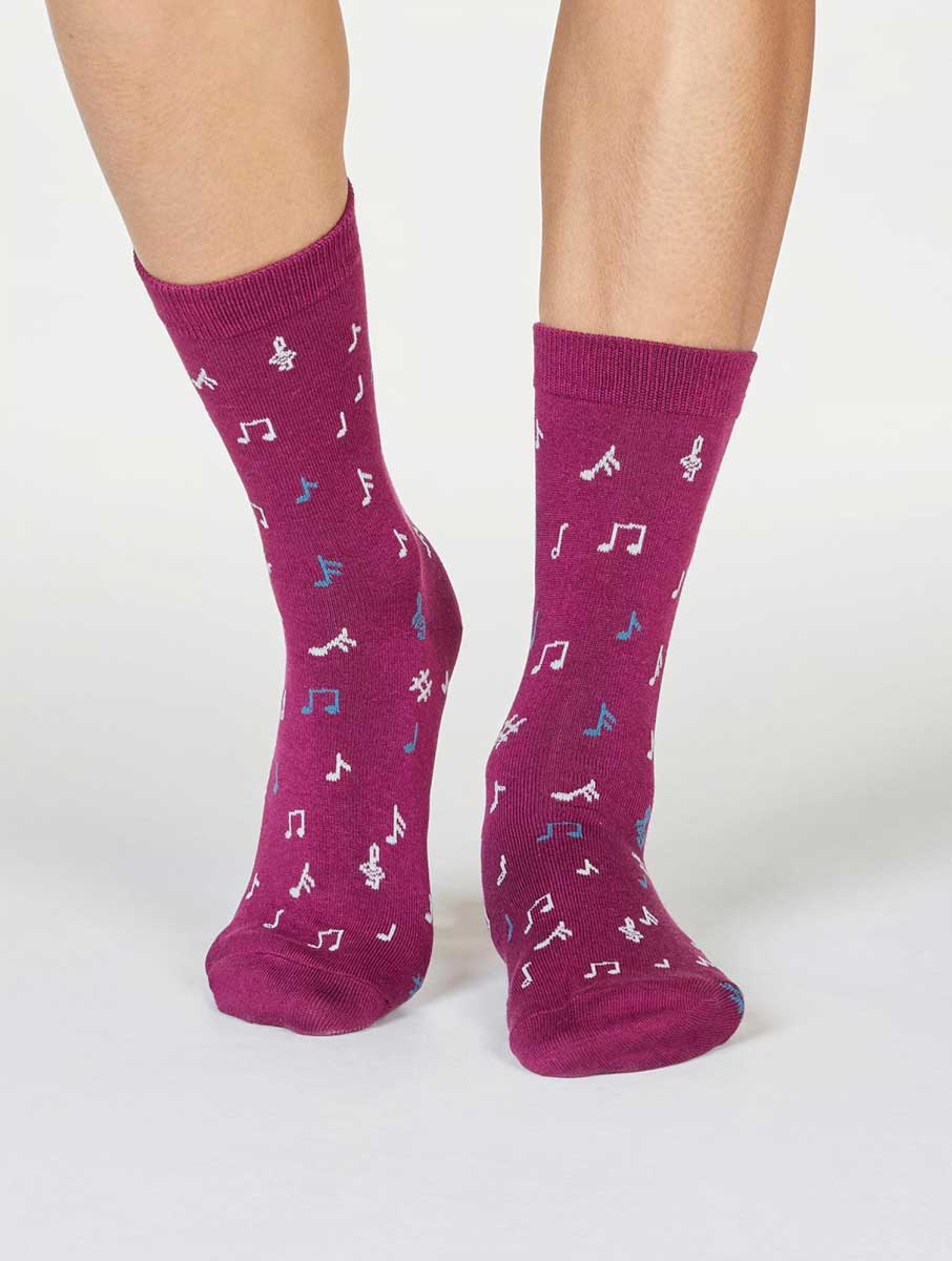 Calcetines mujer ecológicos de música. Pack de 2 - Imagen 7