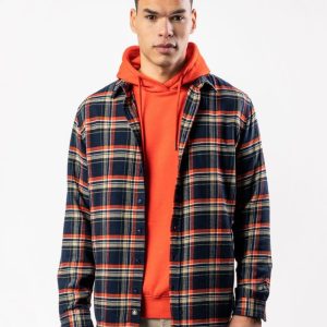Camisa a cuadros de franela 100% algodón orgánico