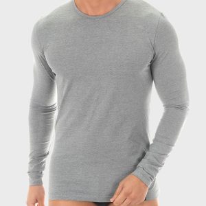 Camiseta manga larga hombre algodón egipcio
