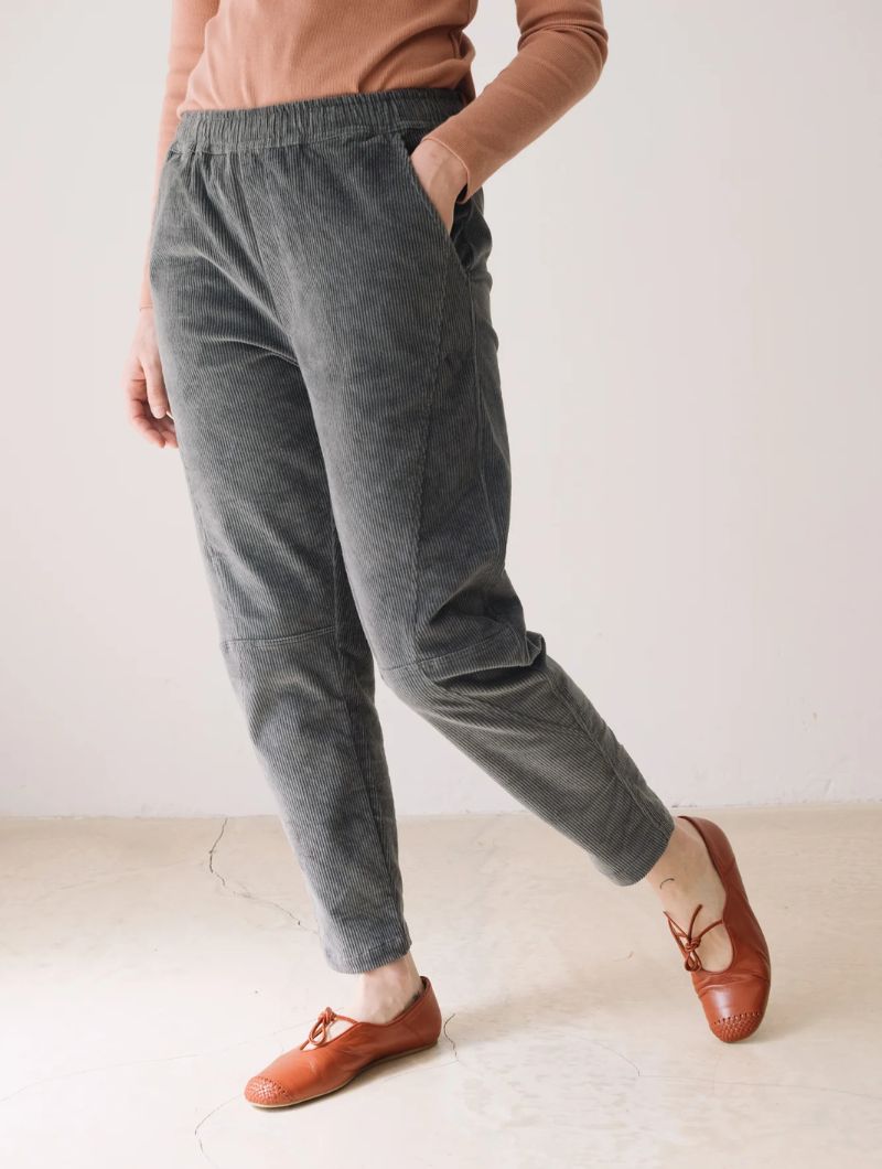 Pantalón pana cintura elástica de algodón orgánico