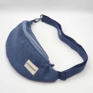 Riñonera de tapicería reciclada denim